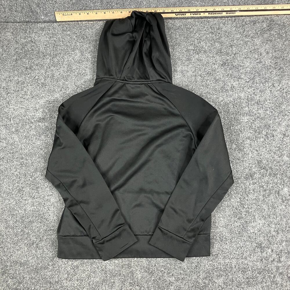 Nike Dri-Fit Hoodie Boys Size L Black Green Pullover Athletic Lightweight Active - Picture 3 of 4